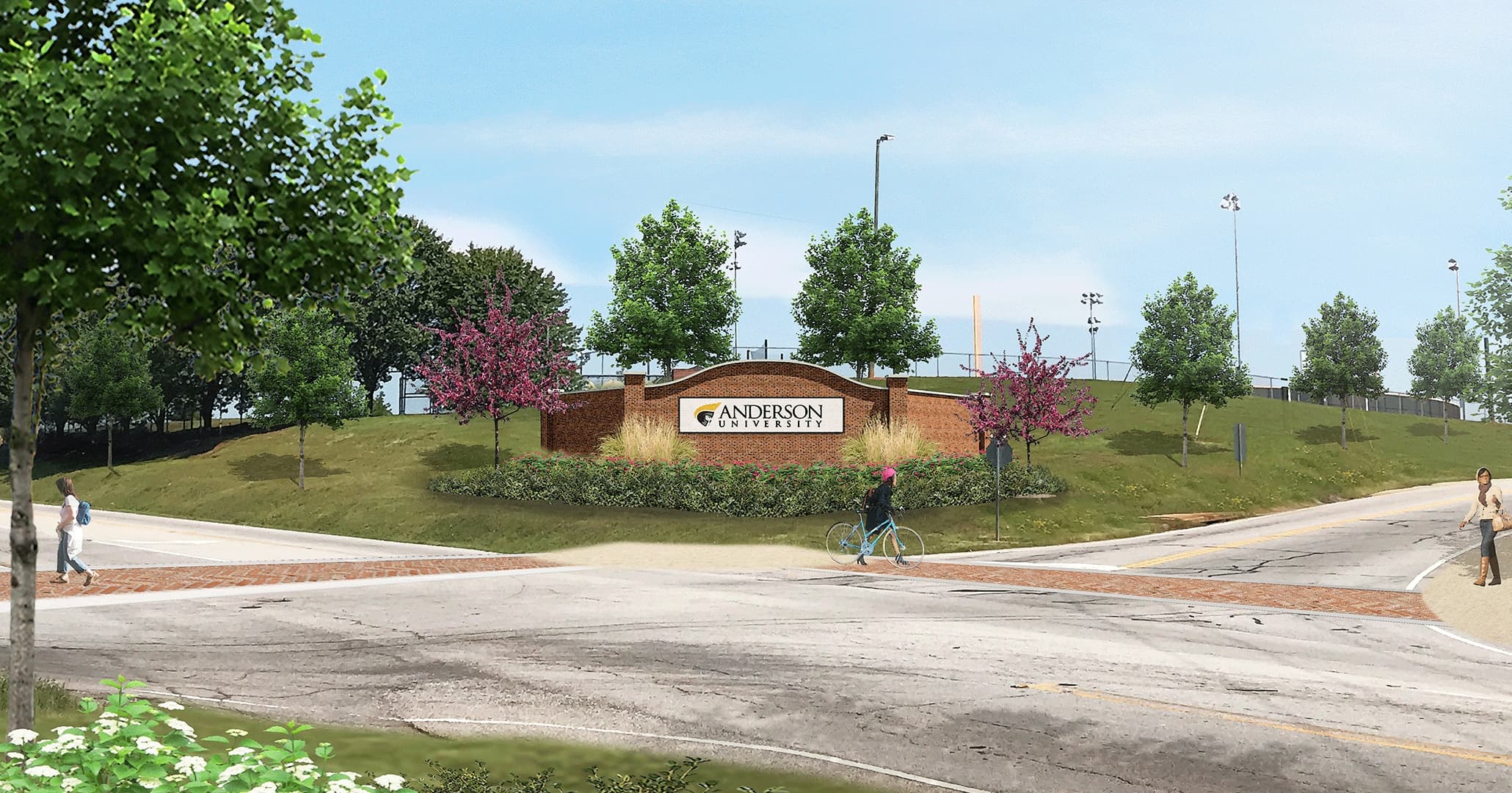 Boudreaux architects and master planners designed a new Athletics gateway.