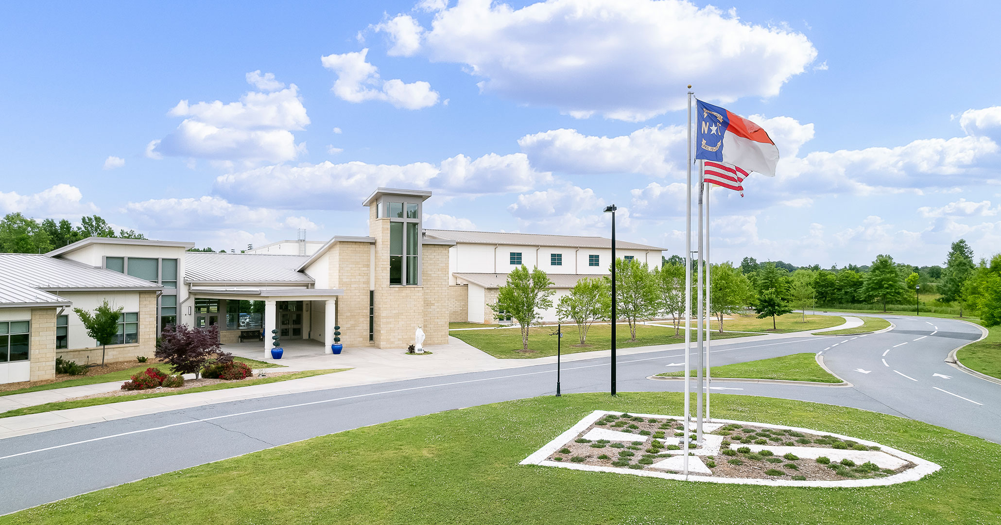 The Charlotte Diocese and Christ the King Catholic High School worked with Boudreaux master planners and architects to design the expansion of the High School.