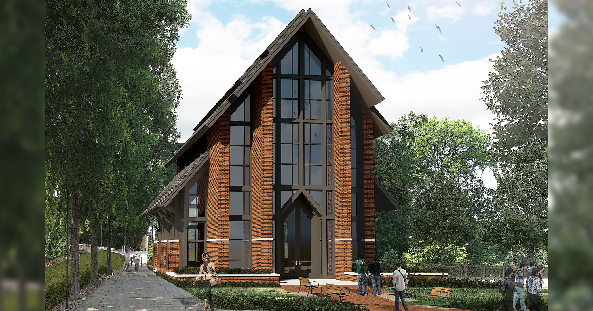 Clemson University is currently working with Boudreaux architects to design and build the Samuel J Cadden Chapel on campus.