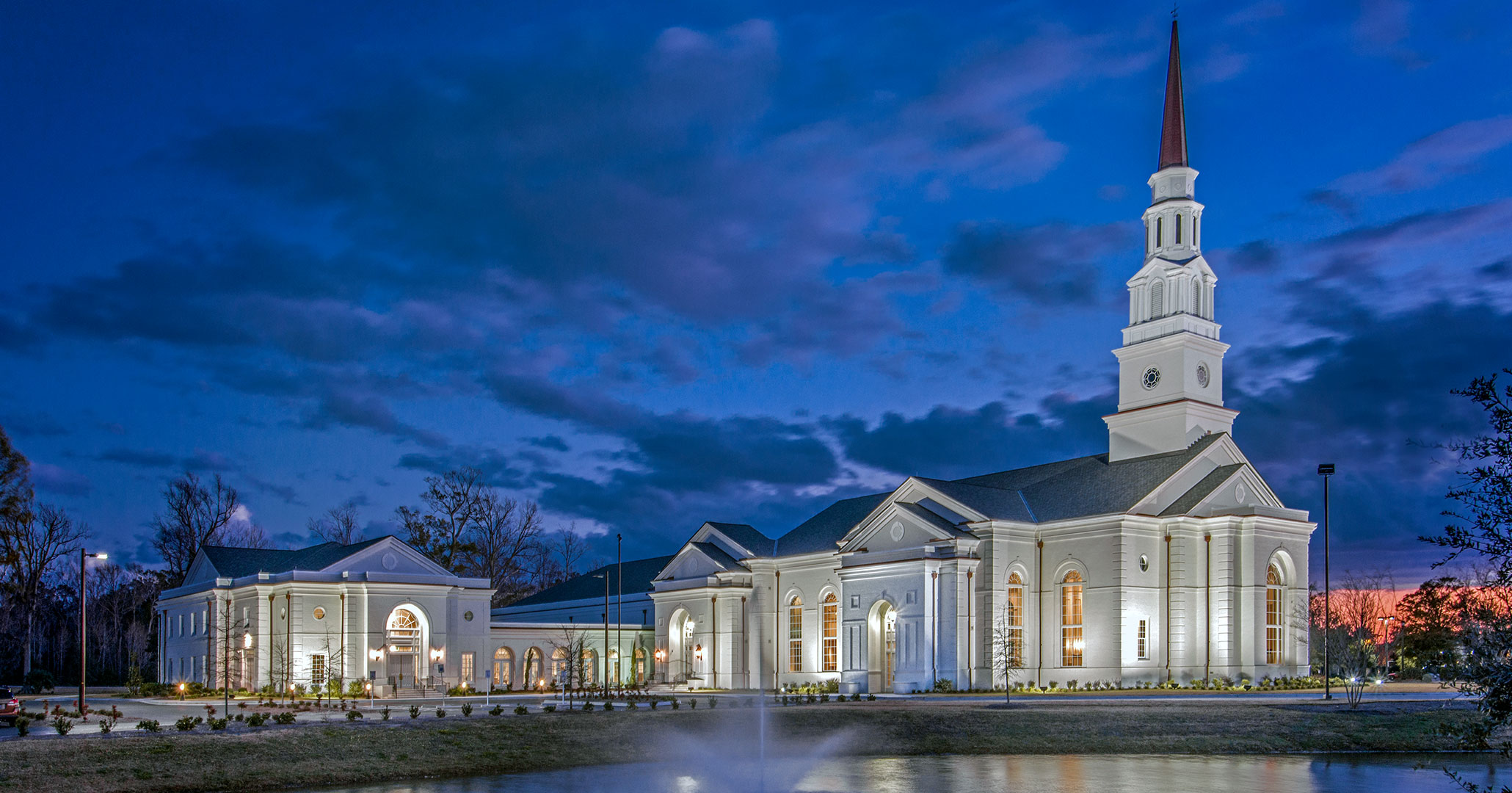 Boudreaux worked with First Presbyterian Church in Myrtle Beach, SC to design church exteriors.