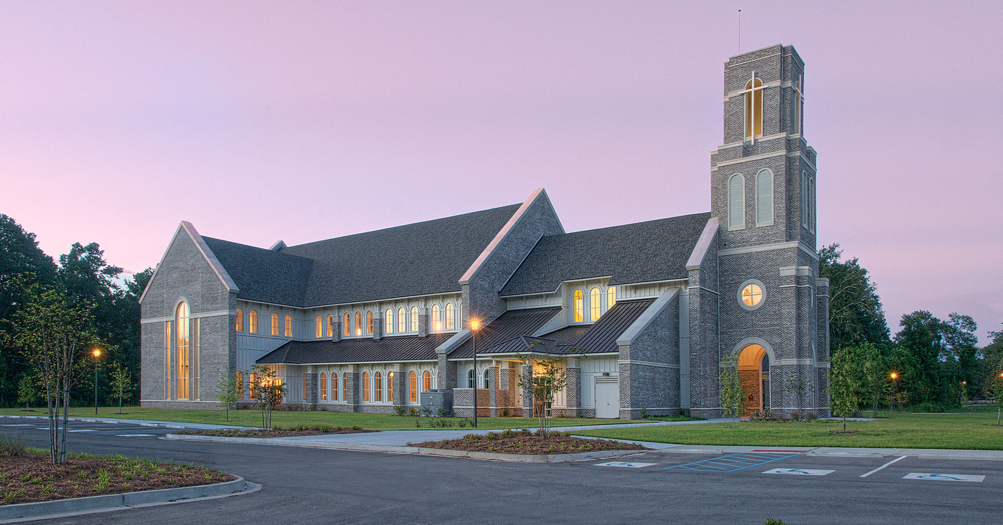 Boudreaux architects worked with St. Anne in Richmond Hill, GA to expand their current church footprint.