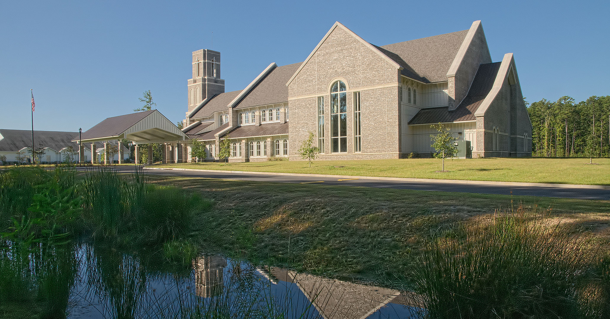 Boudreaux architects from Columbia, SC worked with St. Anne in Richmond Hill, GA to design the narthex, sacristy, and cry room.