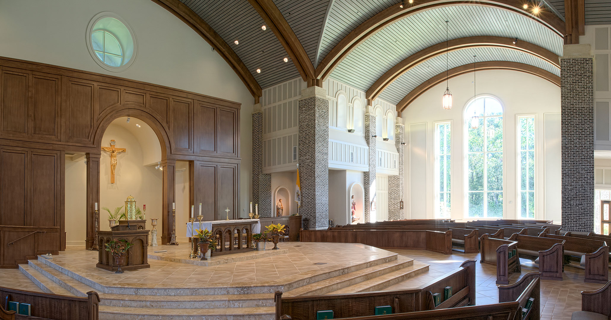 Boudreaux architects designed the interiors for St. Anne in Richmond Hill, GA.