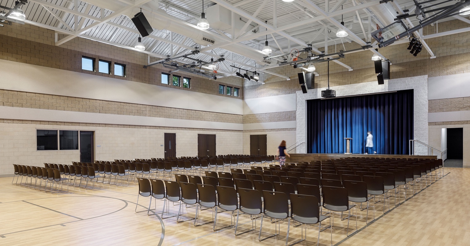 St Mary Magdalene Catholic Church in Simpsonville, SC’s new Parish Life Building has conference and event space for the community