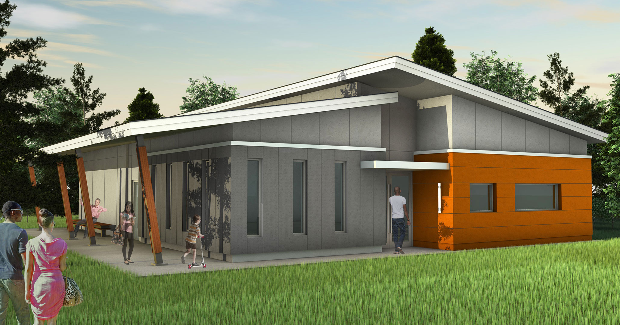 Richland County Recreation worked with the architects in Columbia, SC to design the Ridgewood Community Center.