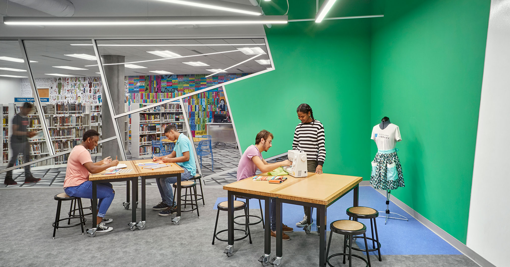 Richland County Library worked with Boudreaux to design DIY spaces for patrons.