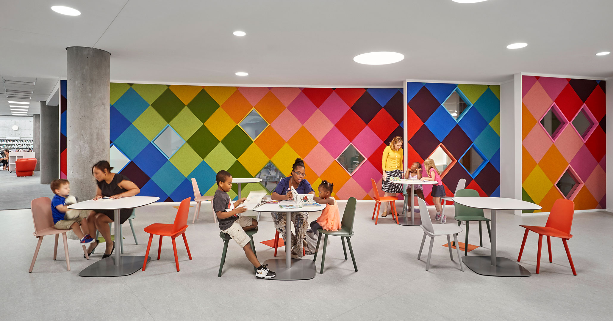 Richland County Library worked with Boudreaux architects to design polished modern spaces.