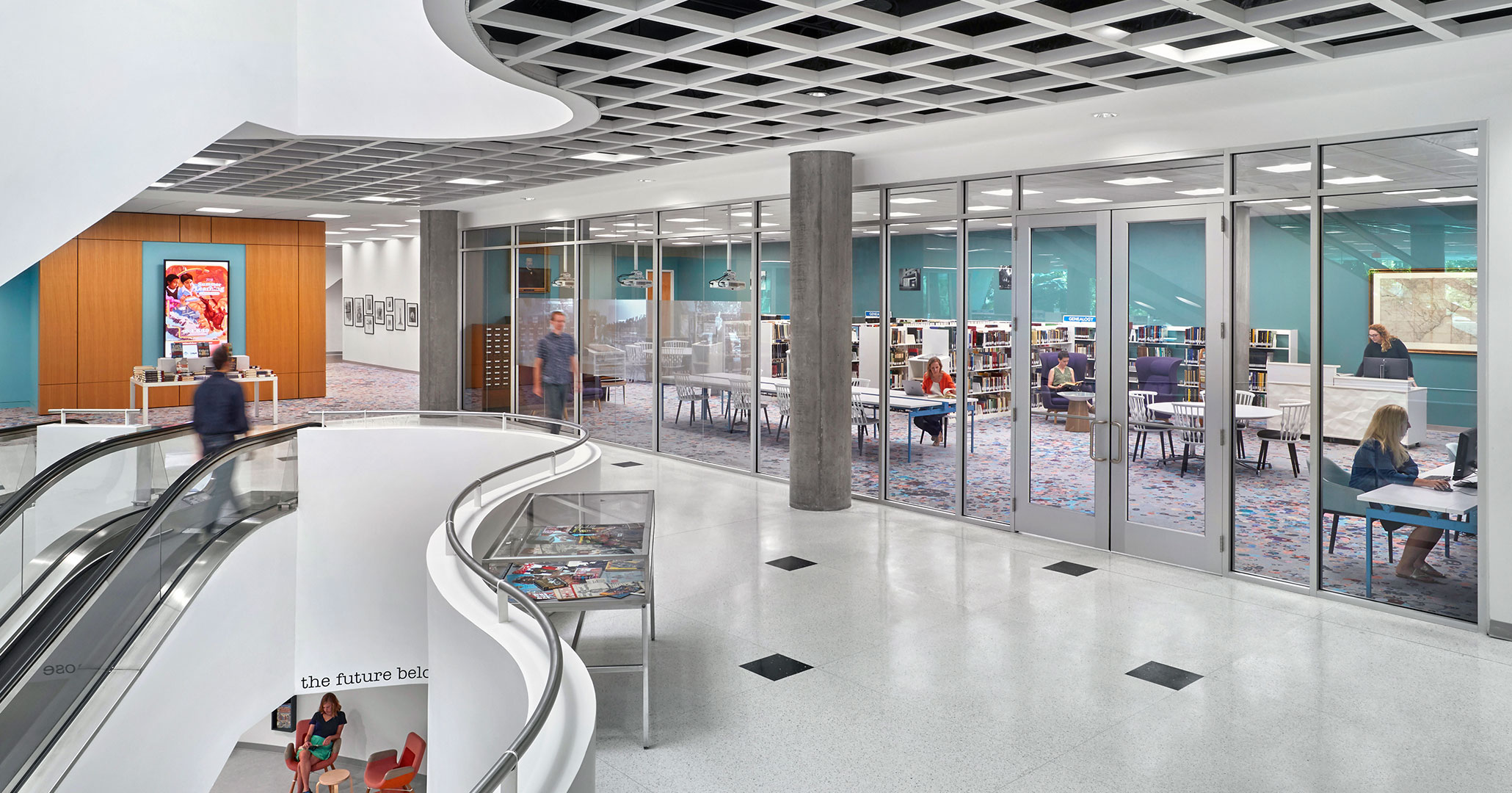 Richland County Library worked with Boudreaux architects to design high end spaces.