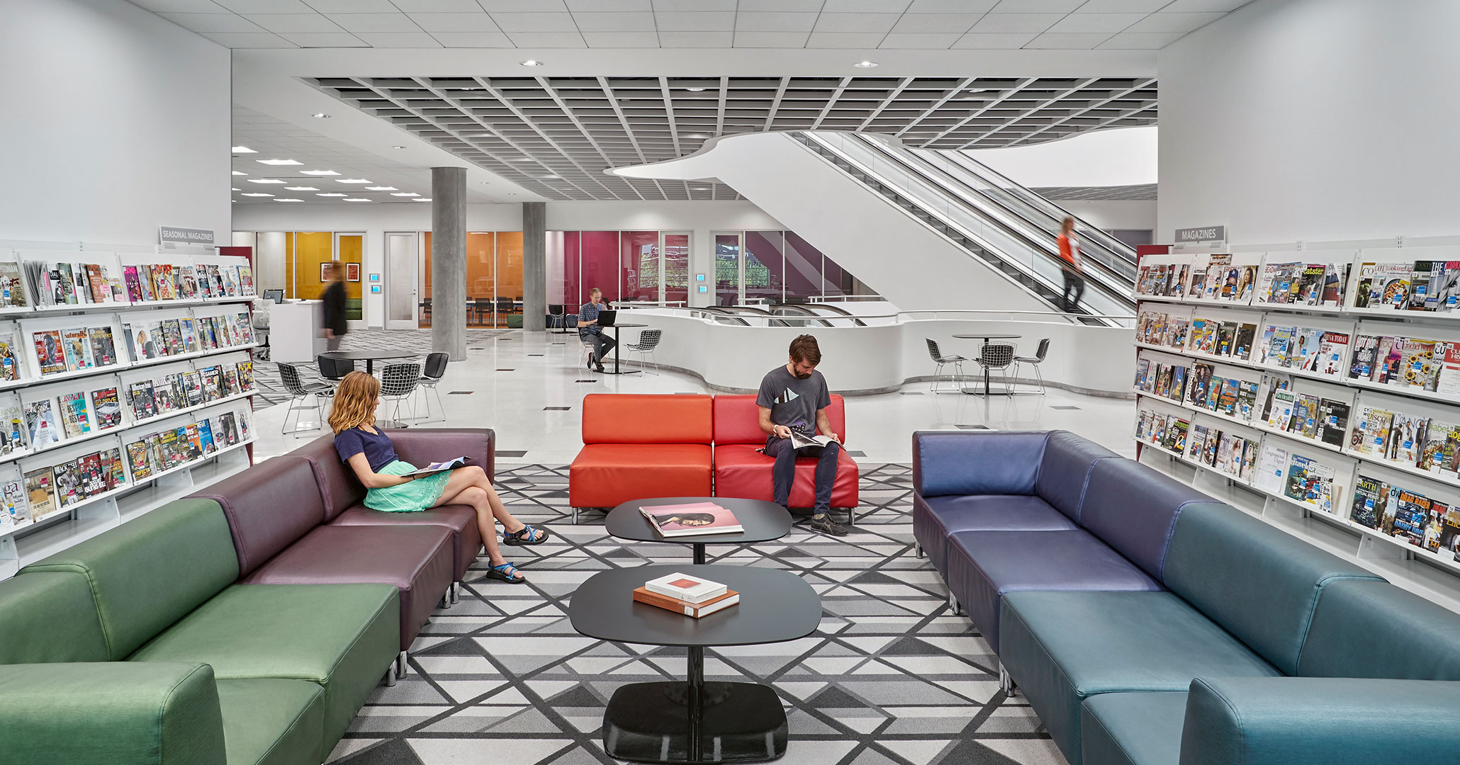 Richland County Library hired Boudreaux architects to completely redesign the interiors of the Main location.