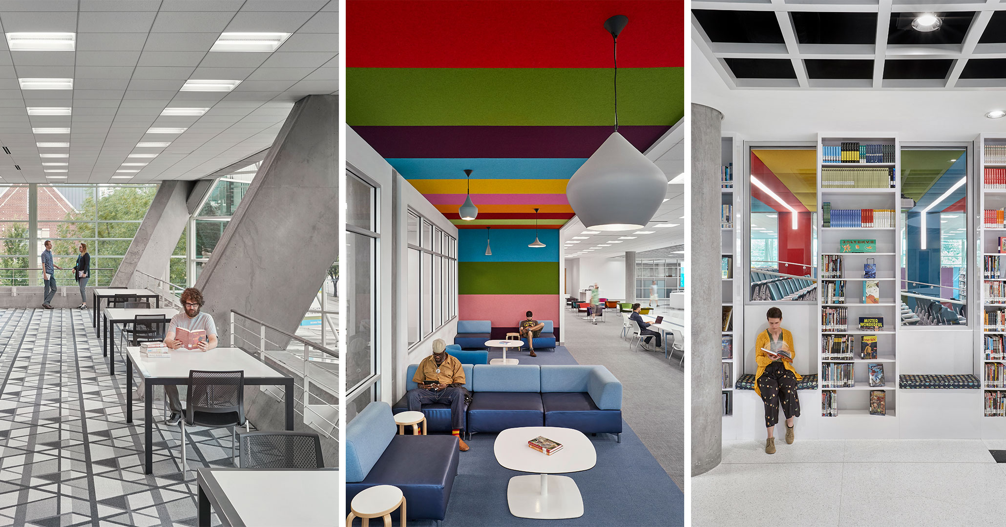 Richland County Library worked with Boudreaux architects to design modern engaging spaces.