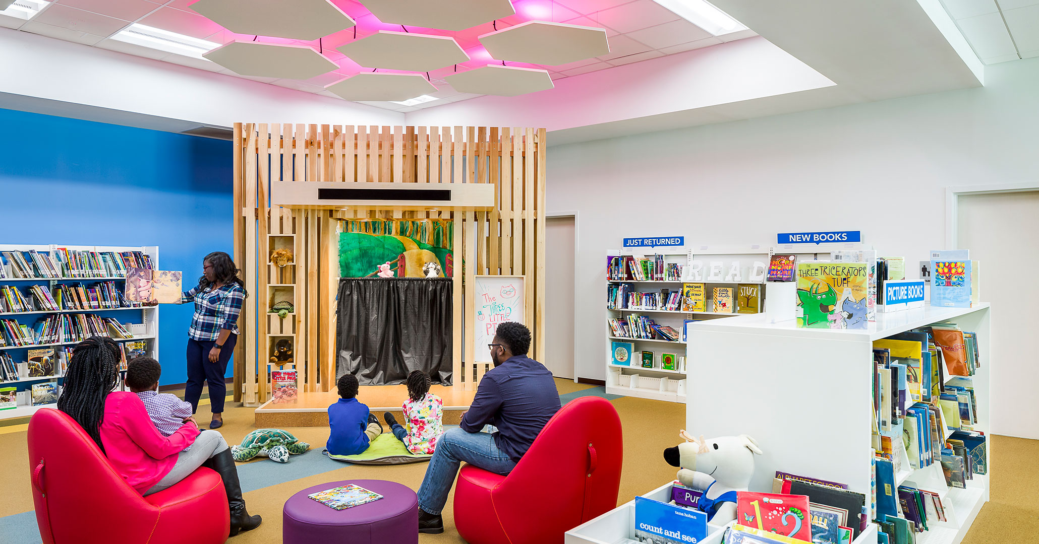 Richland County Library hired Boudreaux architects to design educational spaces at the North Main Library location.