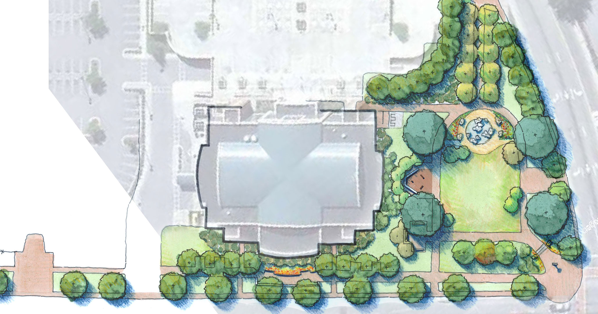 Town of Lexington worked with Boudreaux to develop plans for the Town center.