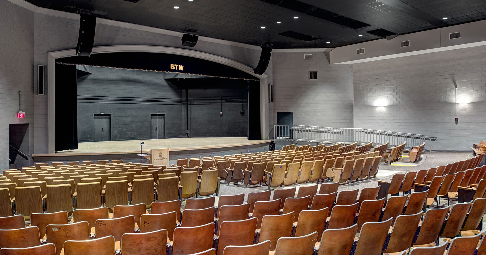 Boudreaux designed the Booker T Washington Auditorium renovation focused on African American history.