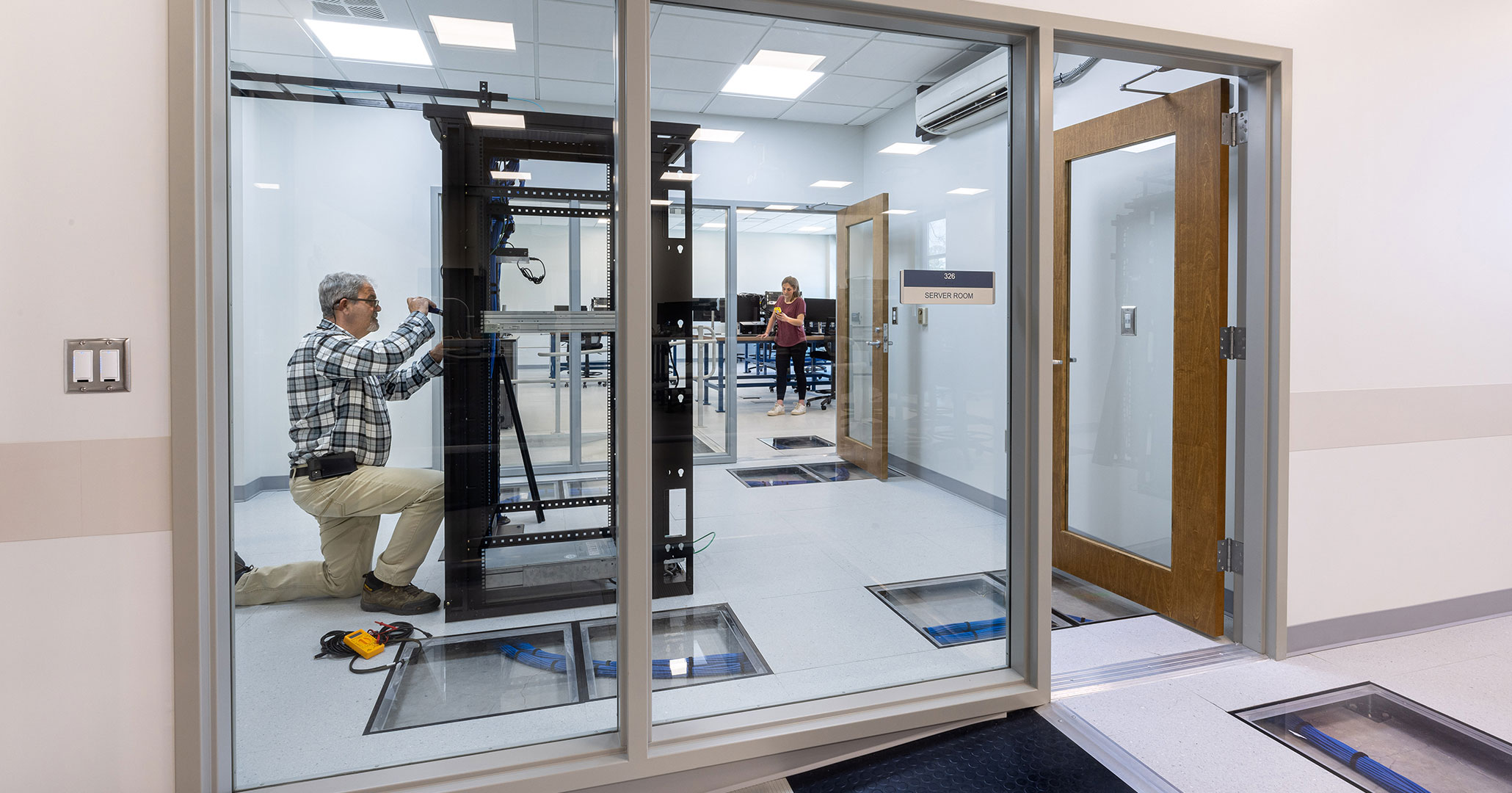 BOUDREAUX architects built a hands on classroom for students in IT