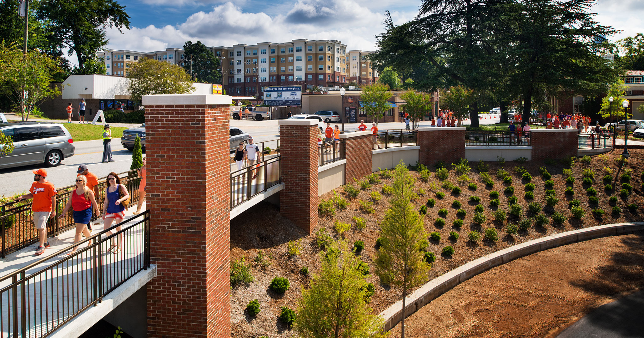 Clemson University worked with Boudreaux planners to improve pedestrian traffic on game days.