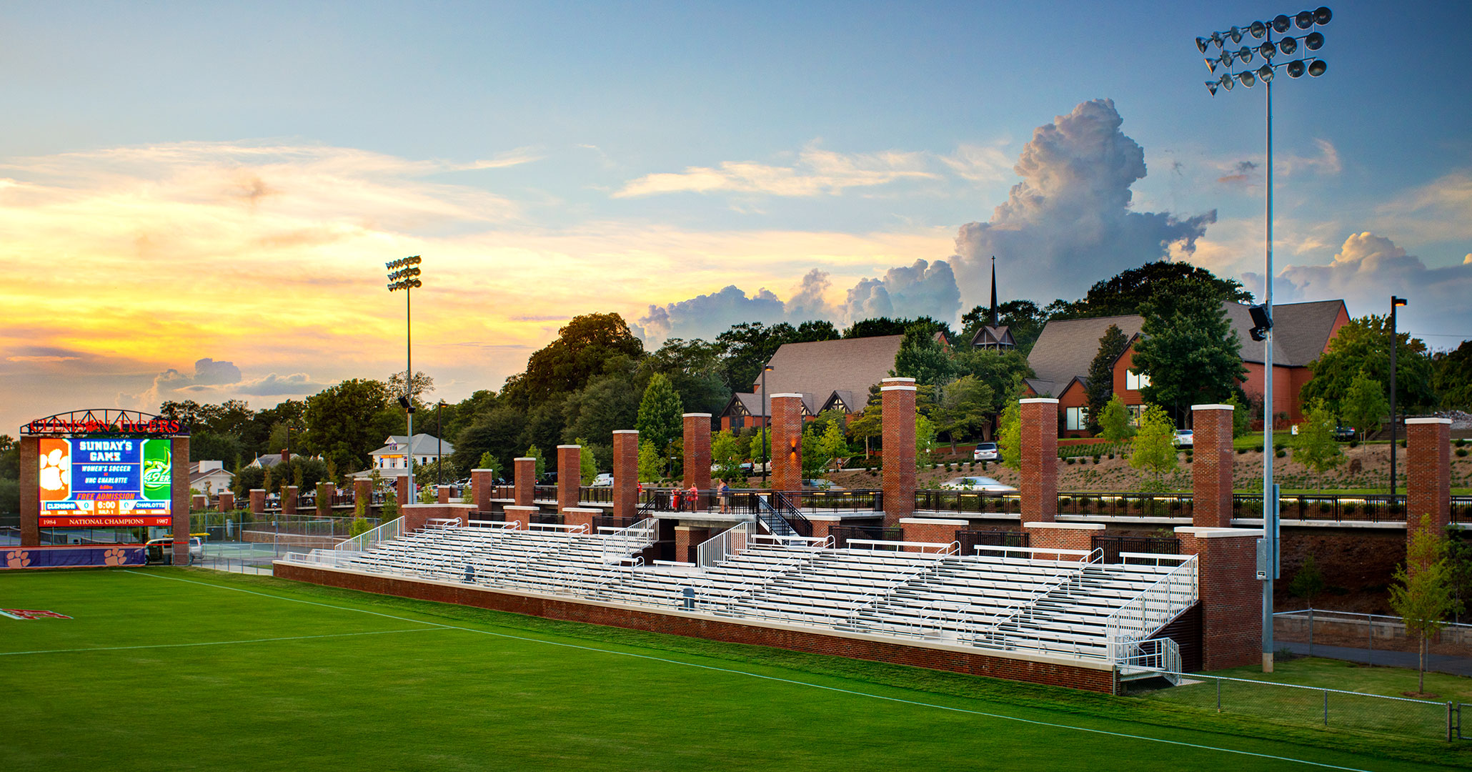 Clemson University worked with Columbia, SC Boudreaux architects to design a pedestrian walkway on Highway 93.
