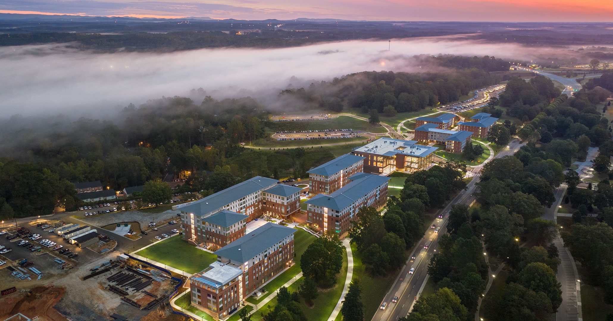Clemson University worked with Boudreaux architects to design Douthit Hills Student Hub.