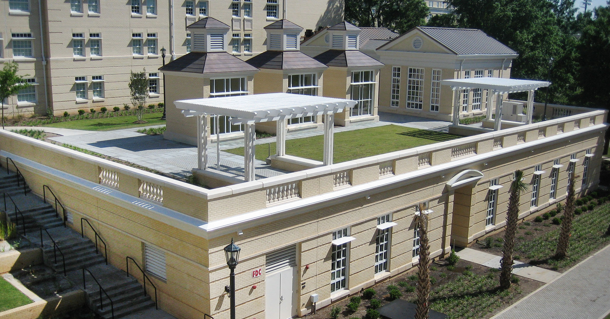 University of South Carolina worked with Boudreaux architects and design the Green Quad on Wheat Street.