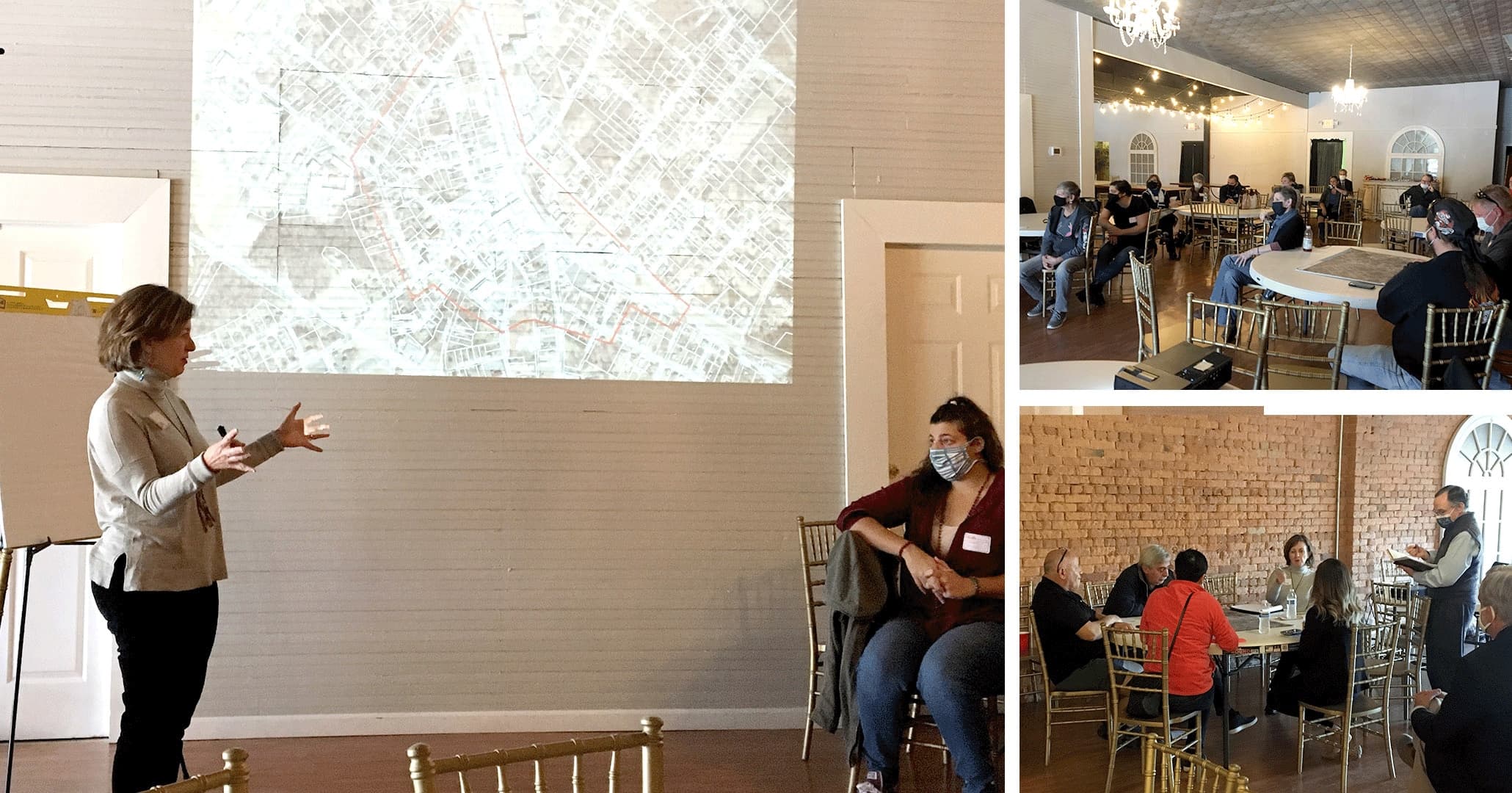 Boudreaux master planner Irene Dumas Tyson led a community workshop with public input.