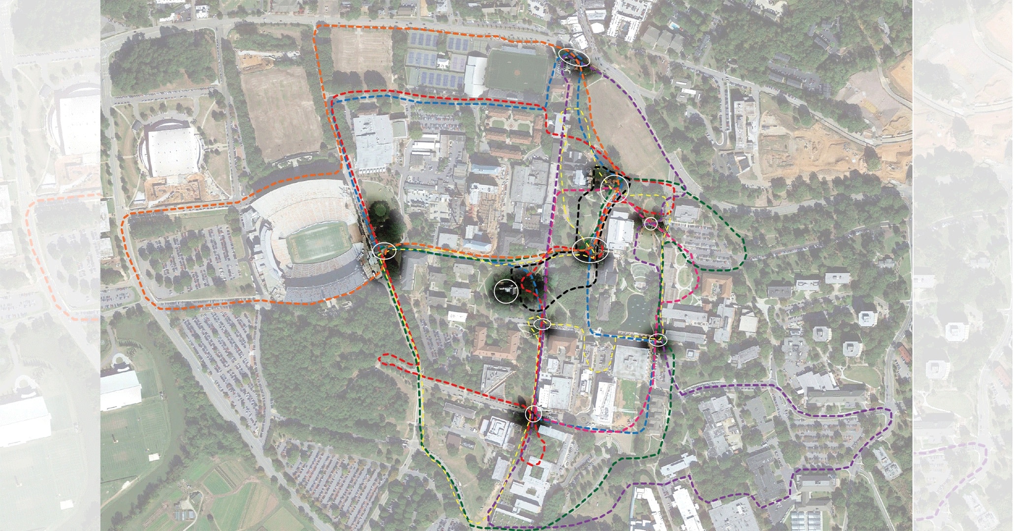 BOUDREAUX planners worked Clemson University to create the campus Interpretive Plan