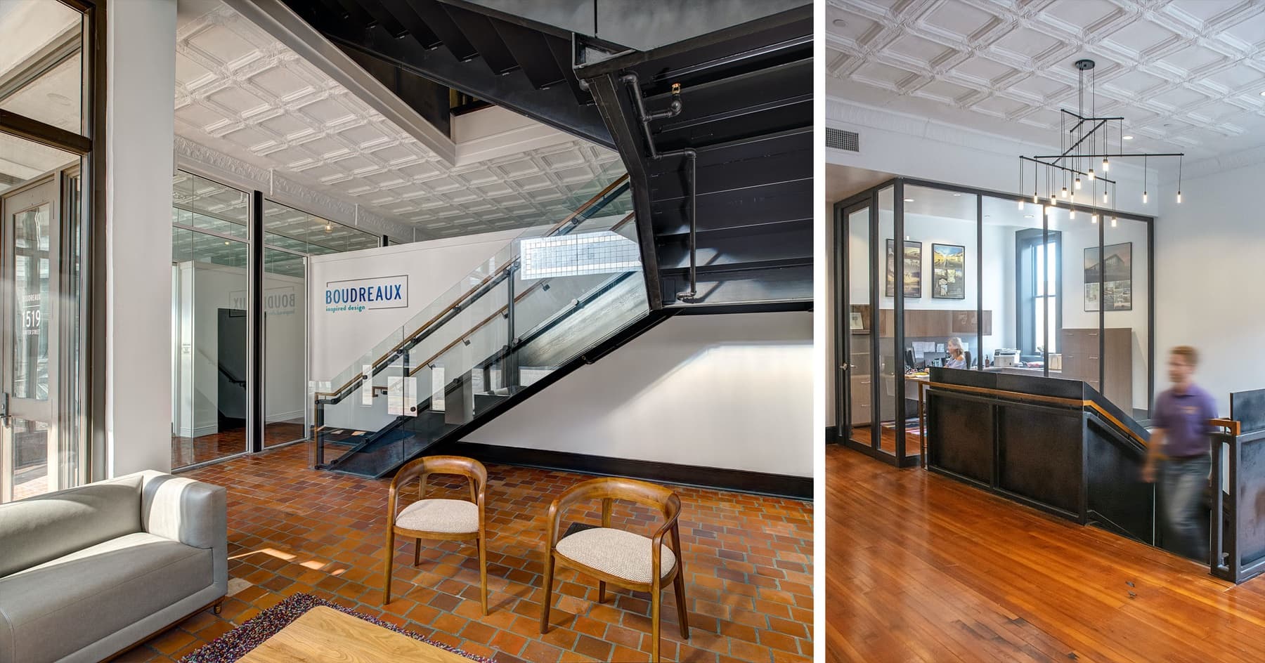 Winner of Historic Preservation awards, Boudreaux architects office on Sumter Street was the Powell Furniture building
