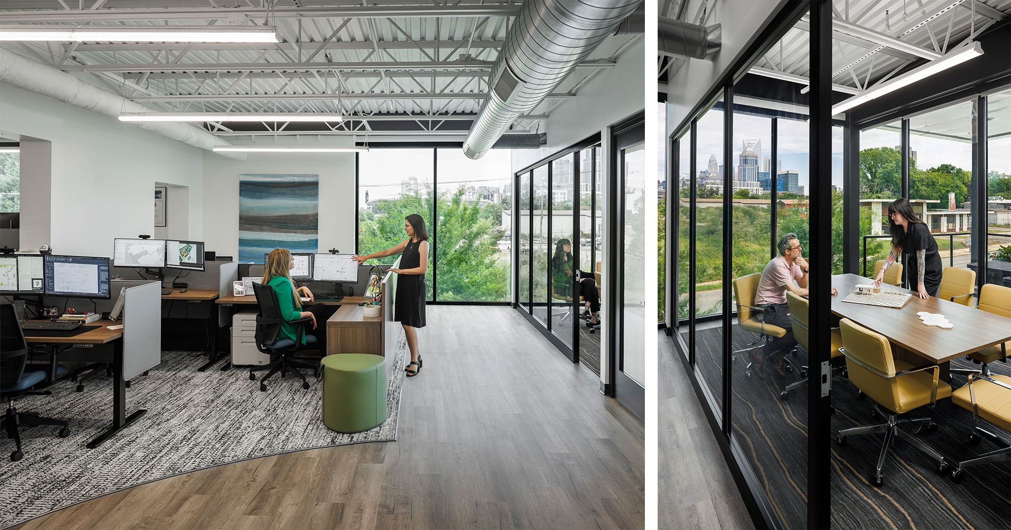 BOUDREAUX Charlotte studio is inspired by views to Uptown Charlotte