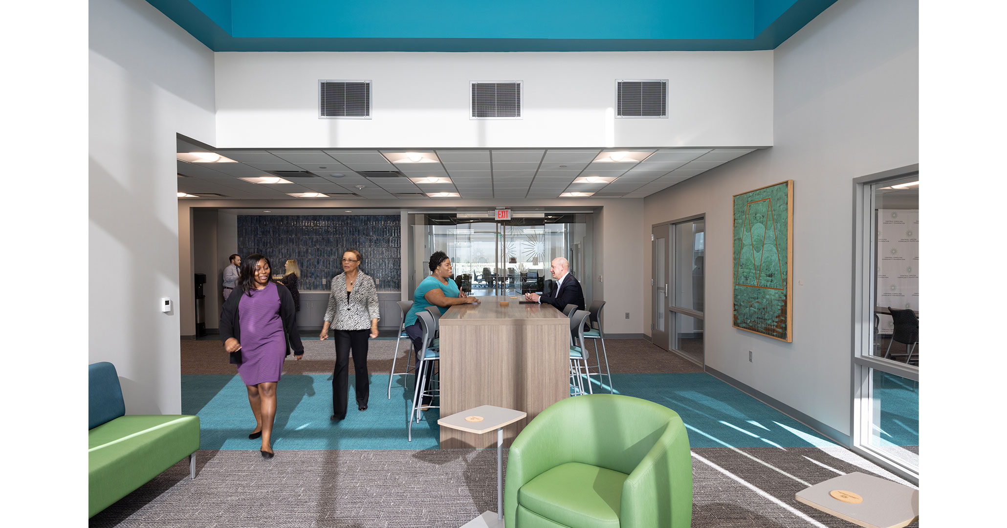 BOUDREAUX architects create modern spaces for coworkers to work and socialize