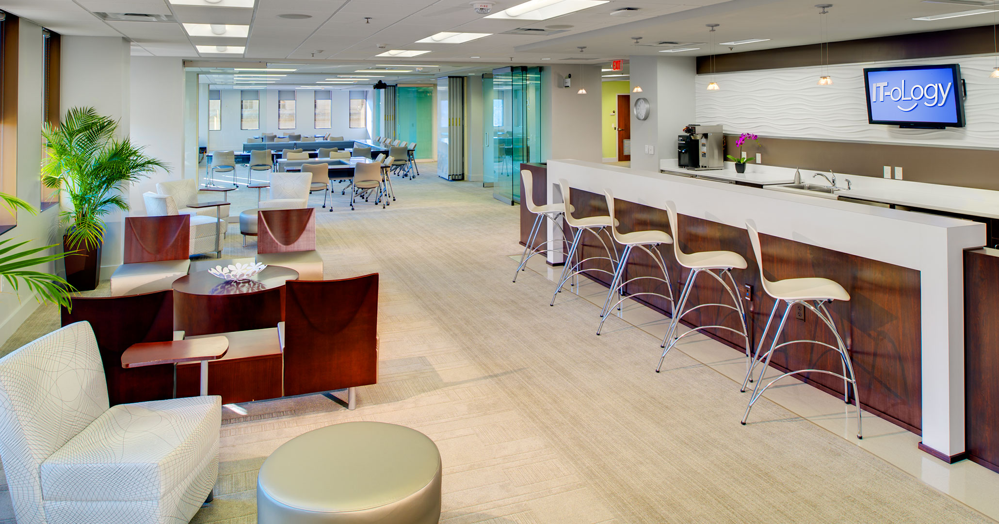 Boudreaux architects worked with the IT-ology to provide interior design and programming services for their new office space on Gervais Street.