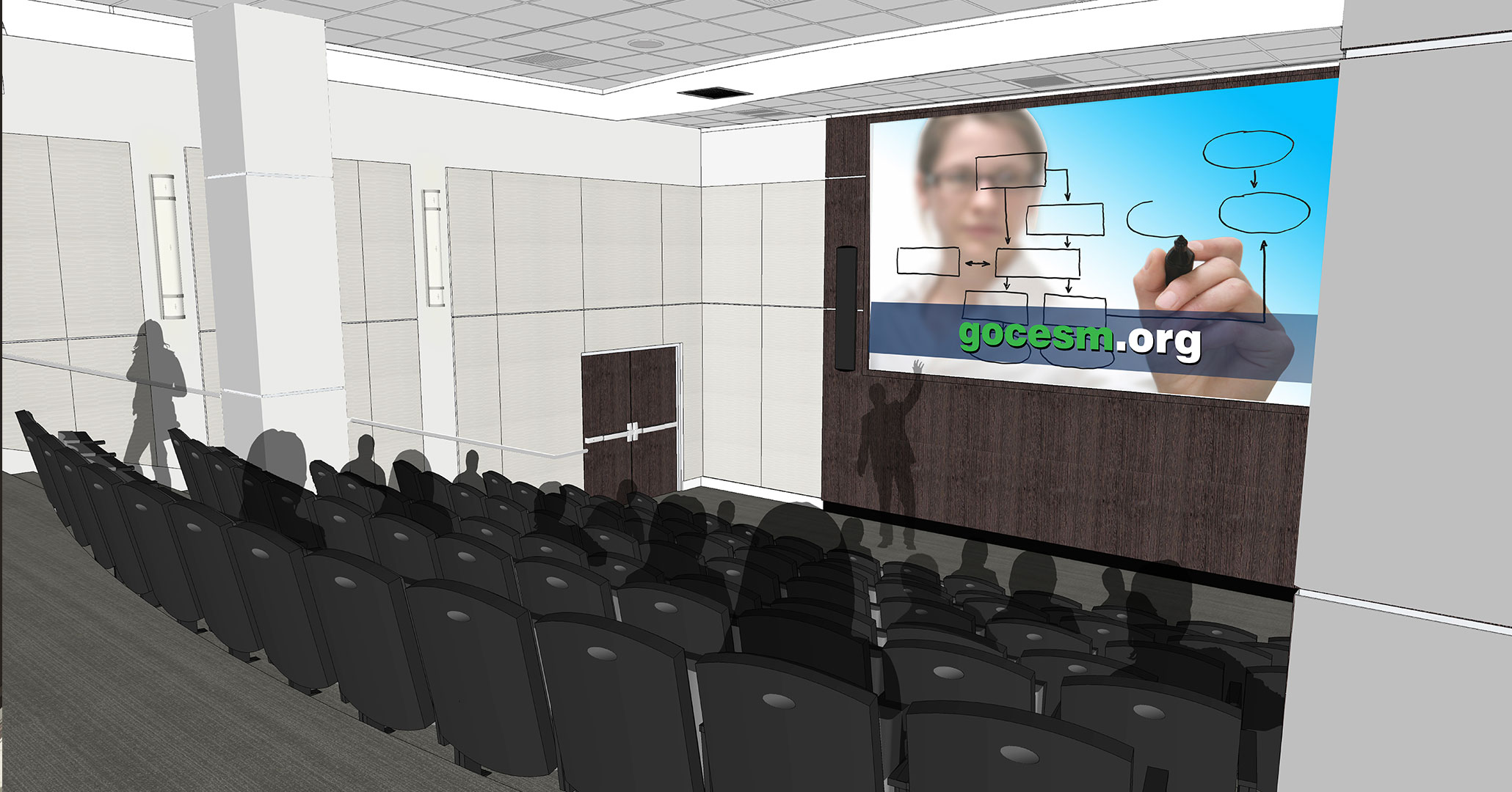Boudreaux architects worked with the IT-ology to provide interior design and programming services for their new office space on Gervais Street, shown are renderings during the design phase.