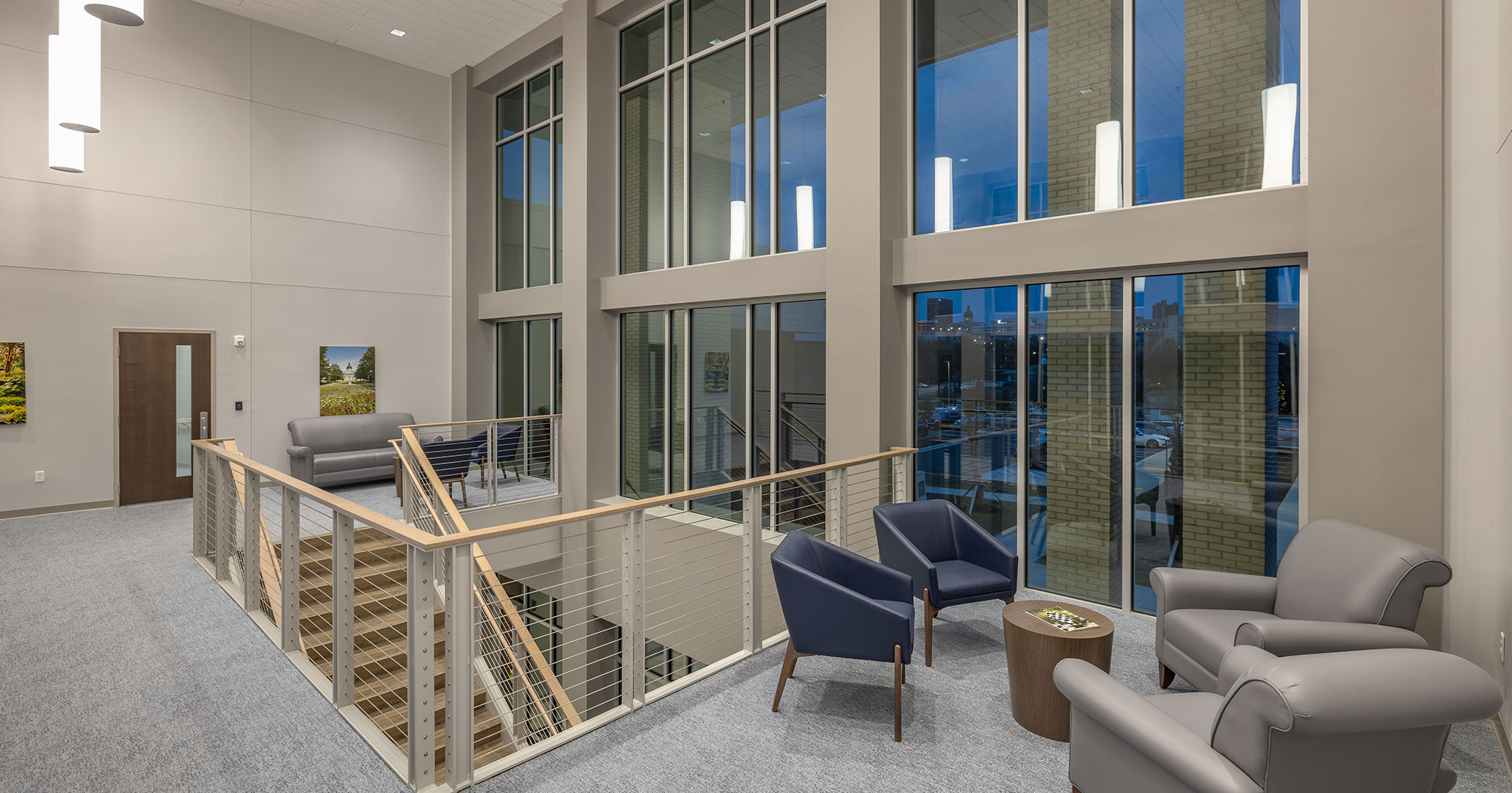 The second level of SCU Headquarters in downtown Columbia offers views to the Statehouse from it’s location on Greene Street.